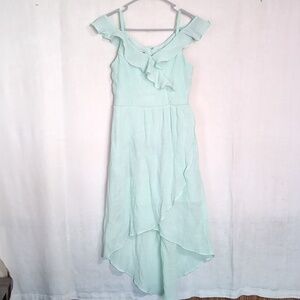 Amy Byer Mint Green High Low Dress Size Girl's 12